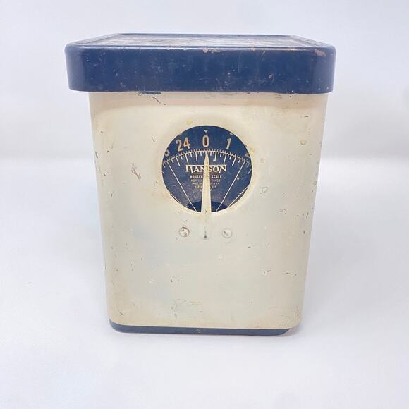 Vintage Steel Hanson Retro Household Scale 1950s 25LBS Capacity Antique - Picture 1 of 9